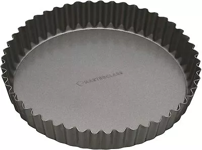 Masterclass Non Stick Quiche Tart Tin Perforated Loose Base Fluted Bake  • £13.60