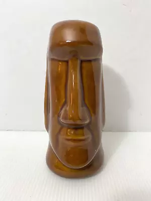 Vtg Beauce Pottery? Style Easter Island Brown Moai Tiki Mug Kahiki Hoffman Bauer • $75