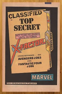 1985 Marvel Comics X-Factor Vintage Print Ad/Poster X-Men Series Promo Art 80s • $14.99
