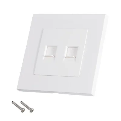 £9.20 • Buy 86 Type RJ11 Wall Plate Socket Dual Port Telephone Direct Connection Female Jack