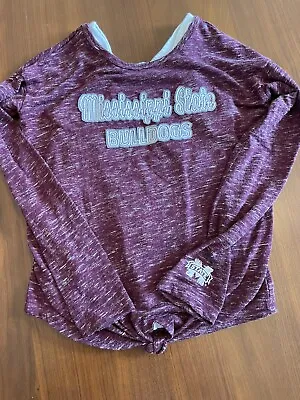 Girls Small 6  Mississippi State University Bulldogs Maroon Long Sleeve Shirt • $12