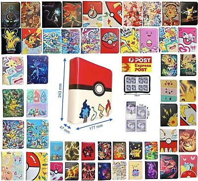 400 Card Spots Medium Size Pokemon Cards Binder Top Quality Case Book Collection • $1