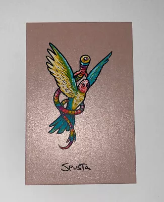 Marq Spusta Art Print New Bird Micro Silkscreen Pink Shimmer Paper Lmtd Edtn • $69.99