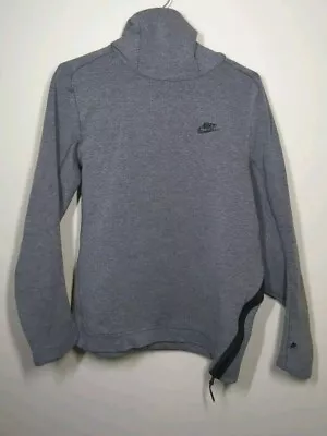 Nike Mens M Sportswear Tech Fleece Hoodie Carbon Heather Funnel Neck 832116-091 • $16.50