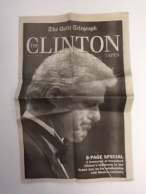 The Daily Telegraph - The Clinton Tapes - Tuesday 22 Sept 1998  Monica Lewinsky  • $34.95