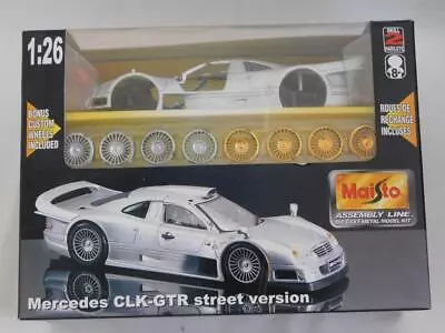 1/26 Maisto Assembly Line Mercedes CLK-GTR Street Ver. Die Cast Metal Model Kit • $20.23