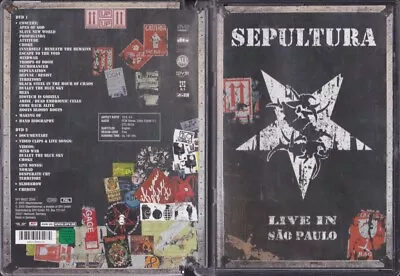 $29.95 • Buy DVD Sepultura - Live In Sao Paulo (2 Discs) * FREE POSTAGE * D9
