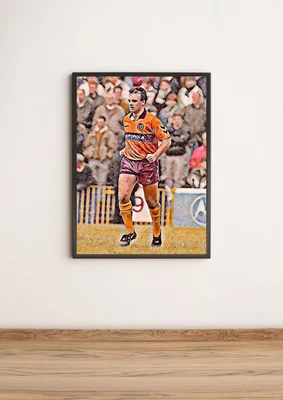 £9.99 • Buy Davie Cooper Motherwell FC Oil Painting Print