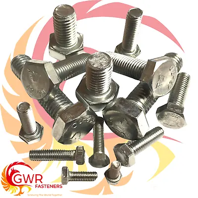 M2 M3 M4 M5 M6 M8 M10 Set Screws Hex Head Fully Threaded Bolt Stainless Steel A2 • £25.71