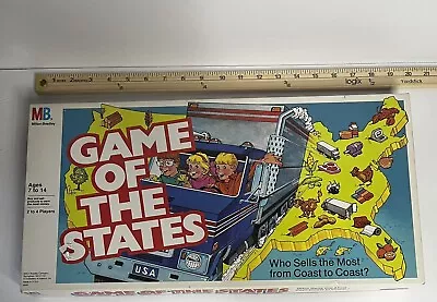 1987 Vintage Board Game Of The States Milton Bradley • $12.99