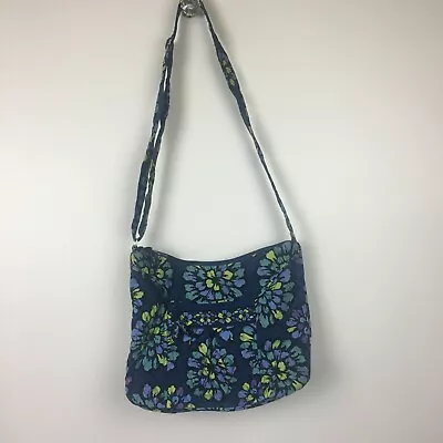 Vera Bradley Adjustable Strap Quilted Indigo Pop Pattern Crossbody Shoulder Bag  • $14.99