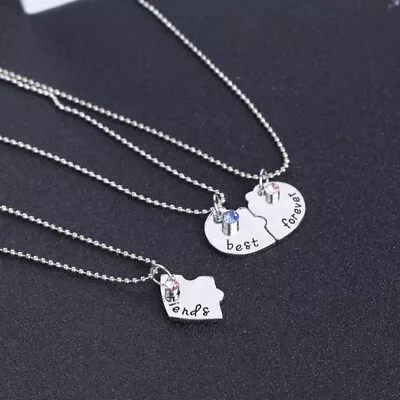 Miss Best Friends Necklace For 3 Heart Friendship Gifts • $8.41