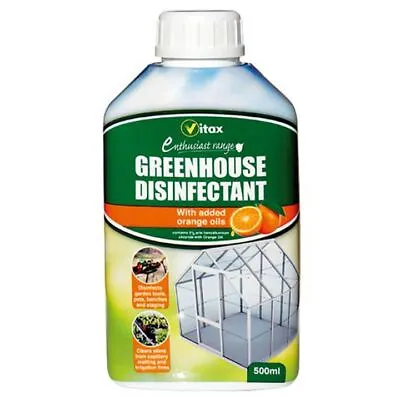 £5.85 • Buy Vitax Greenhouse Disinfectant 500ml Concentrate For Staging Pots Benches Tools