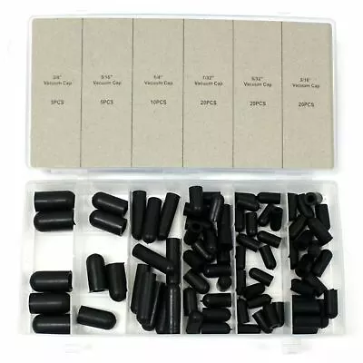 $10.45 • Buy 80 Pc Carburetor & Vacuum Rubber Cap Assortment Kit 5/32  - 3/8  For Auto Repair