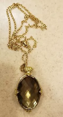 Monica Rich Kosann Double Side Smoky Quartz 18k Charm Locket Pendant Necklace • $27999.99