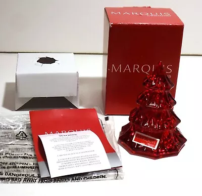 £57.43 • Buy MARQUIS By WATERFORD CRYSTAL CHRISTMAS TREE FIGURINE RED 3.5   IN ORIGINAL BOX