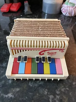 Child's VINTAGE 1950’s EMENEE PIANO ACCORDION W/ COLOR KEYS TOY 7”X6” WORKS RARE • $29.99