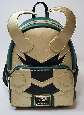 Loungefly Marvel Loki Cosplay Faux Leather Double Strap Shoulder Bag PreOwned • $44.50