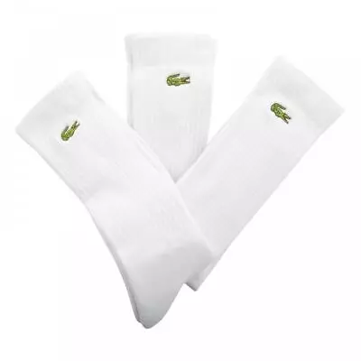 Lacoste Sport Mens Ankle Socks (3 Pack) (White) • £24.99