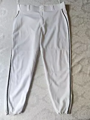Majestic Baseball Pants White With Green Stripe NEW • $19.99
