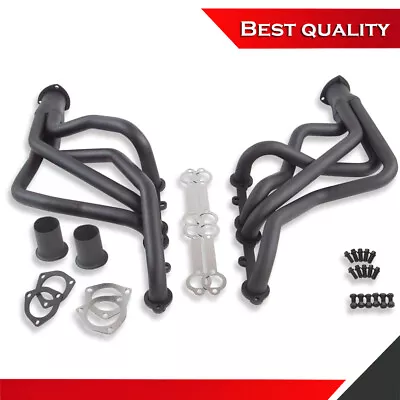 Long Tube Headers Suit Chevelle El Camino Monte Oldmobile Chevy 350 Black • $174.95