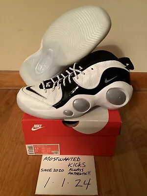 DS 2023 Nike Air Zoom Flight 95 White Black Patent Men’s Sz 9.5 • $54.99