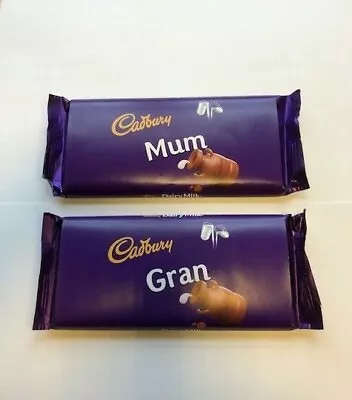 £4.79 • Buy 1 X Cadburys Dairy Milk Chocolate Bar 110g Bar Mum,gran,dad,son,daughter,