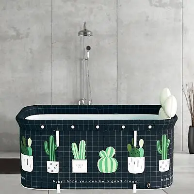$72.32 • Buy Portable Folding Bathtub Soaking Bathing Tub For Shower Hot Bath Ice Bath