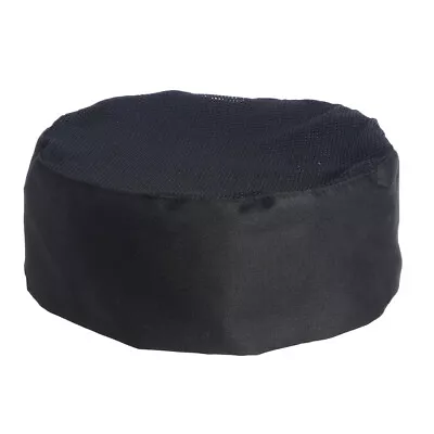 Mesh Chef Hat - Small/Large - Adjustable - Unisex - Black-MG • £6.38
