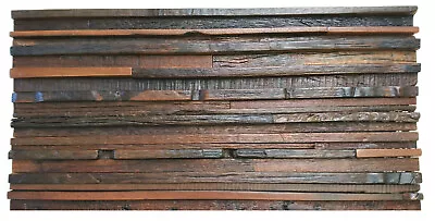 £32 • Buy Decorative Wall Panels, Reclaimed Wood Wall Tiles, Wall Decor, Mosaic Wall Tiles