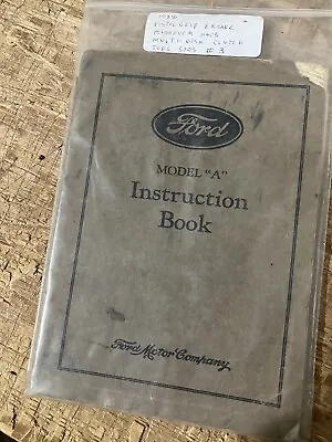 Original 1928 Model A Ford Instruction Book #3 • $85