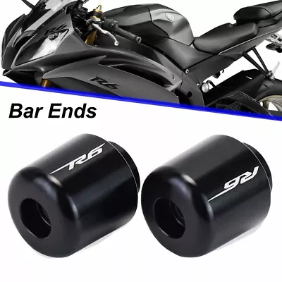 Motorcycle Anti-Vibration Handle Bar End Plug Grip Ends Cap For YAMAHA YZF R6 • $18.49