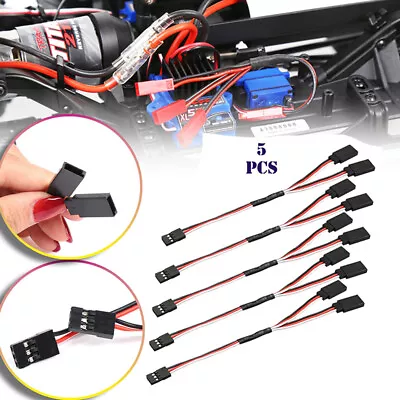 £3.97 • Buy 5PCS Servo RC Y Style For Male To Female JR Cord Extension Splitter Lead Cable