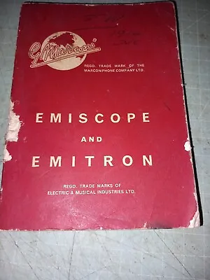 Marconi Emiscope And Emitron Booklet 1963/4 • $3.11