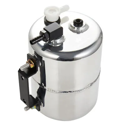 2L Polished Brake Vacuum Reservoir Tank Can Alloy 3/8'' Barb Fitting Aluminum • $58.49