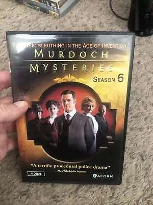 Murdoch Mysteries: Season 6 (DVD 2013 4-Disc Set) Yannick Bisson  • $12.09