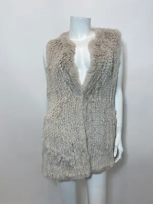 H Brand Belle Fur Vest In Bone Size S/M $725 • $350