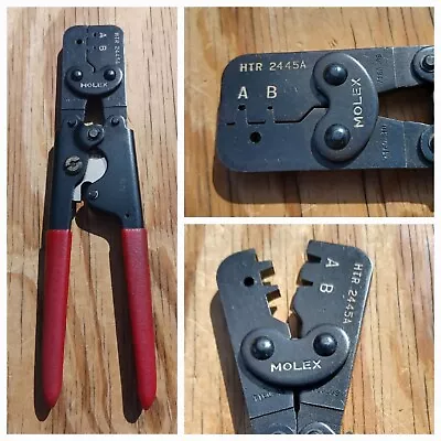 MOLEX Crimp Tool HTR-2445A Ratchet Terminal Aircraft Crimping 7160 USA • $74.99