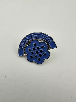 MAAG Vietnam Lapel Pin Hat Vest Light Blue Military • $2.99