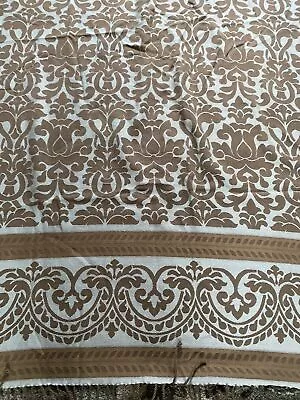 Restoration Hardware 100% Wool Paisley Throw Blanket 68x70” RH Brown Blue Fringe • $150