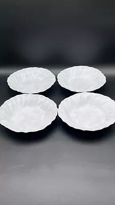 Set Of 4 - VIETRI INCANTO WHITE SOUP BOWL - RUFFLE - 9 5/8  • $44.95