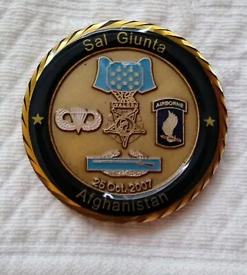 Sal Giunta Medal Of Honor Challenge Coin! Rare! • $120
