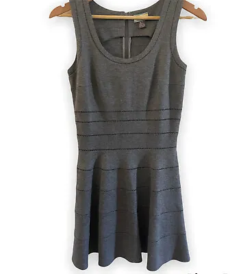 Issa London -Sz 4 Lux Gray Fit & Flare Dress Ponte Knit Lux • $17