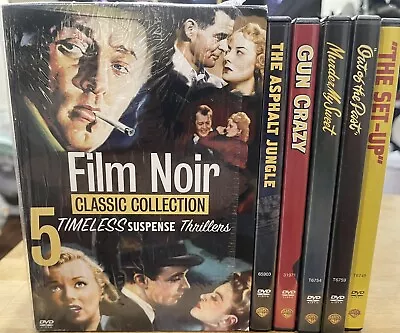 Film Noir Classics Collection: 5 Timeless Suspense Thrillers (5DVD's 2004) VGC • $15