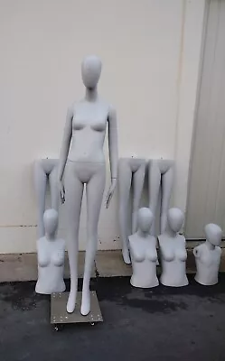 High Quality FEMALE Mannequin 6'5  Tall Stand Has Wheels  • $250