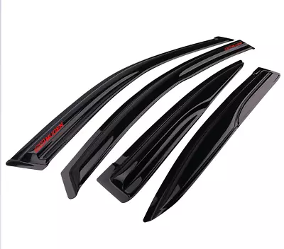 Fit 12-15 Civic 4DR Sedan Mugen Style Vent Window Visor Shade W/ Red Mugen • $39.09