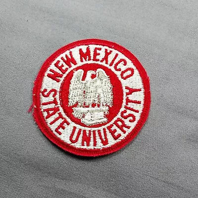 New Mexico NM State University Red White 3  Round Patch • $12.35