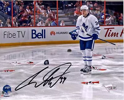 Auston Matthews Toronto Maple Leafs Signed 8  X 10  NHL Debut Hat Trick Photo • $164.99