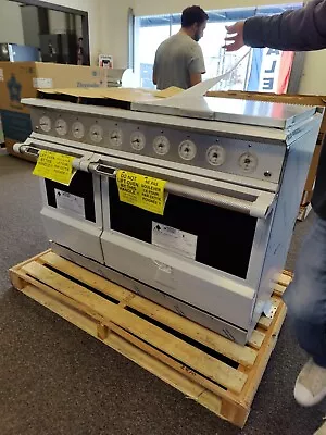  Hestan 48  KRD484GDNG Series Dual Fuel Range With 4 Burners And 24  Griddle  • $16500