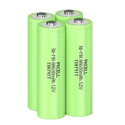 4 Pcs Rechargeable AA Batteries Ni-MH AA 1.2v 600mAh Ni-MH Batteries PKCELL US • $8.99